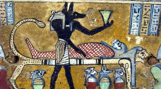 Anubis, «el señor de las vendas de la momia».